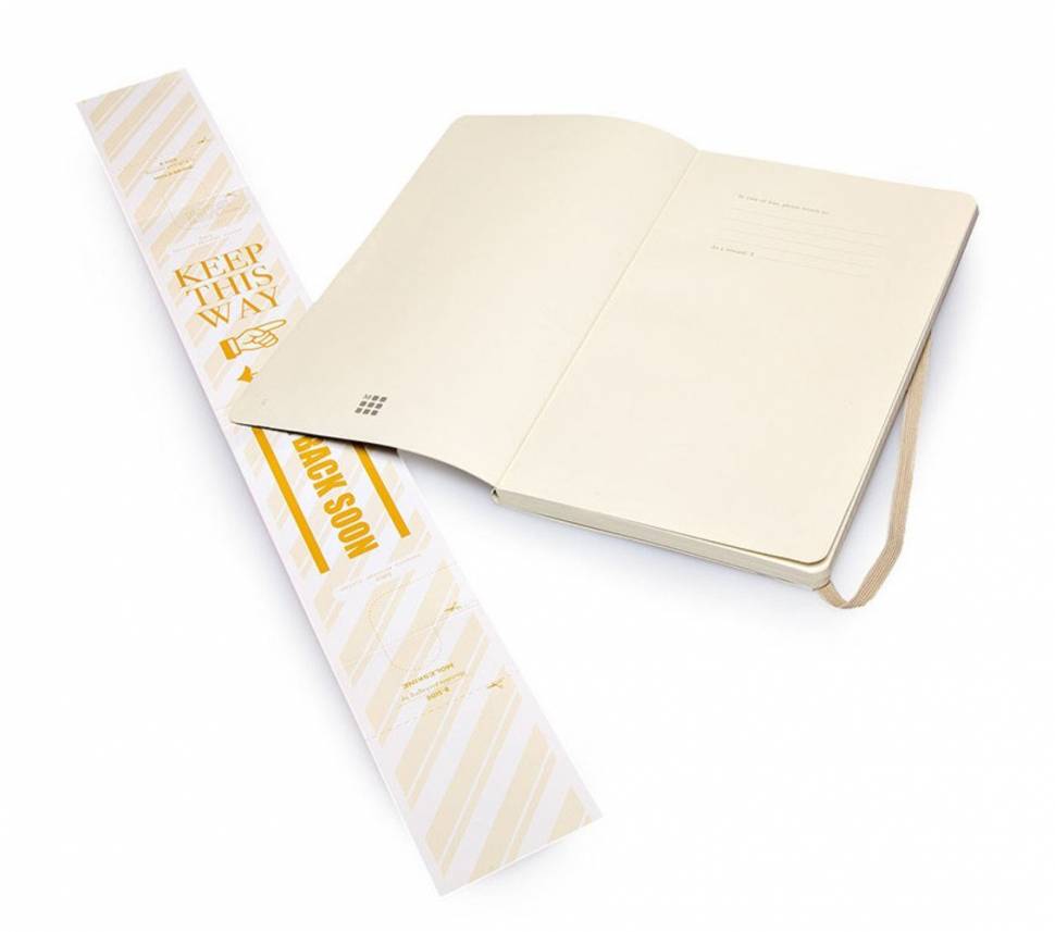 Средний блокнот Moleskine Classic Мягкая обложка Пшеничный Линия