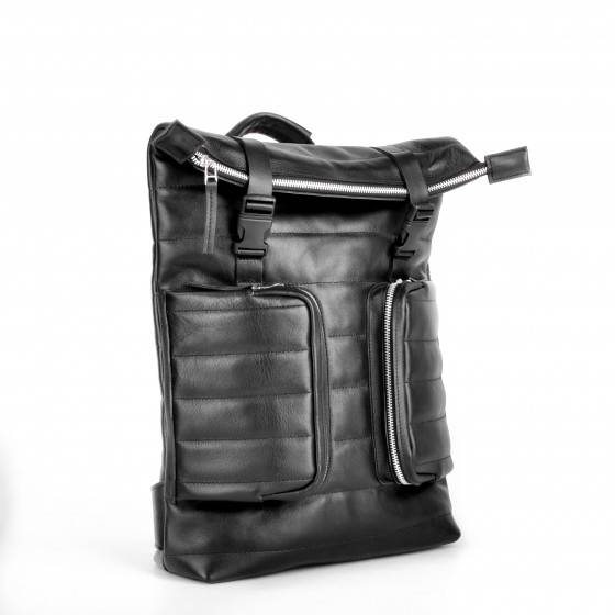 Рюкзак зі шкіри Jizuz Motto чорний