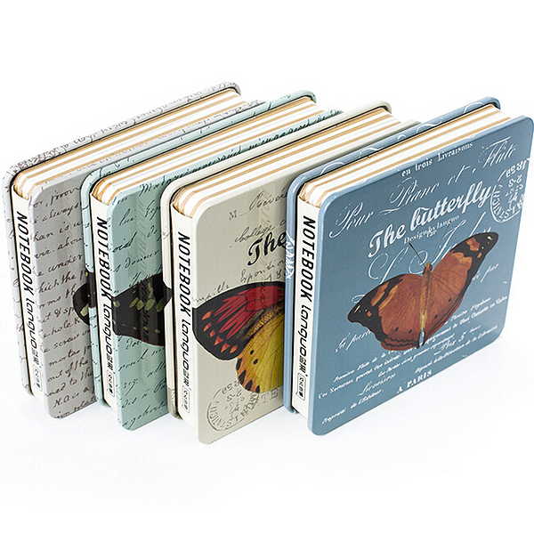 Блокнот Languo Butterfly Blue в металлической обложке Блокнот Languo Butterfly Blue в металлической обложке
