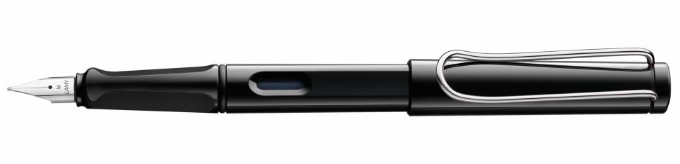 Перьевая ручка Lamy Safari Черная Глянцевая (F)