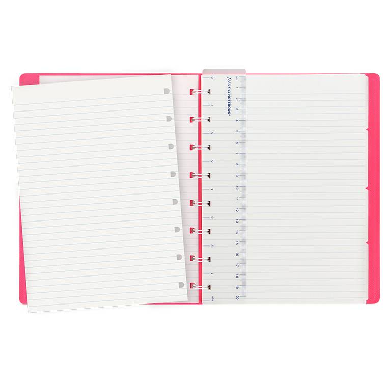 Блокнот Filofax Saffiano A5 Fluoro Pink (115075)