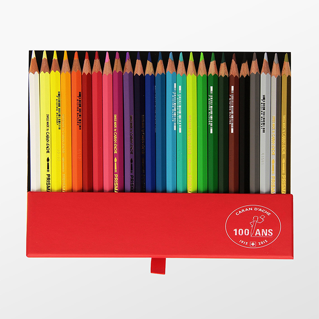 Набор акварельных карандашей Caran d'Ache Prismalo 100 лет 25 цветов