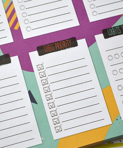 Тижневий планер Геометрія