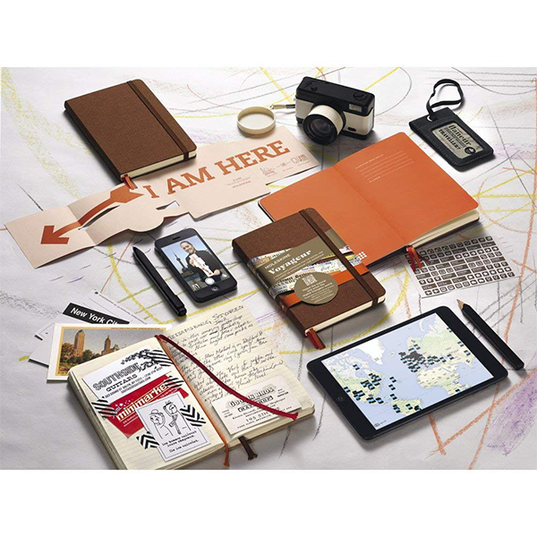 Середній блокнот мандрівника Moleskine Voyageur Коричневий