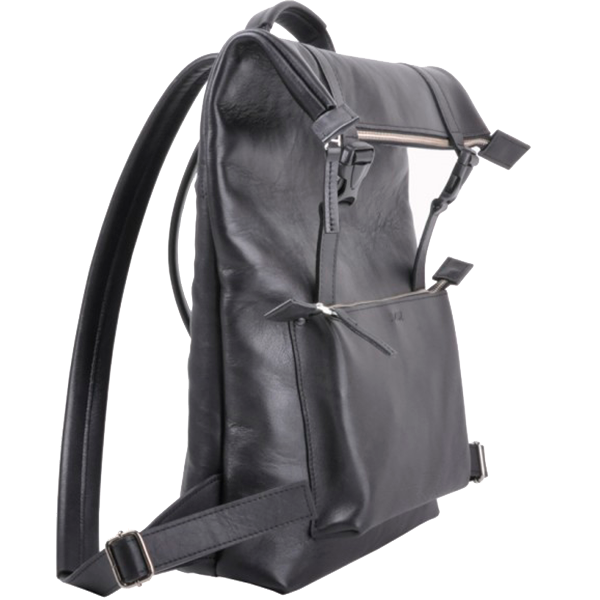 Рюкзак из кожи Jizuz Desert черный (гладкая кожа)