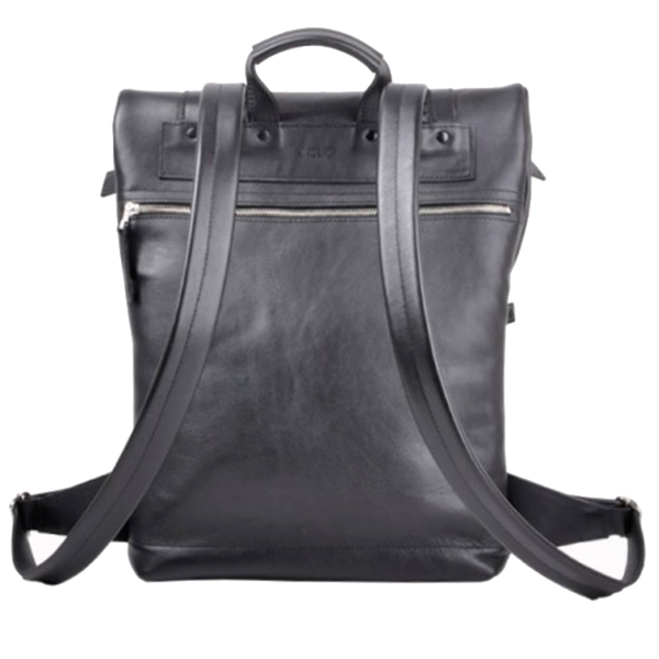 Рюкзак из кожи Jizuz Desert черный (гладкая кожа)