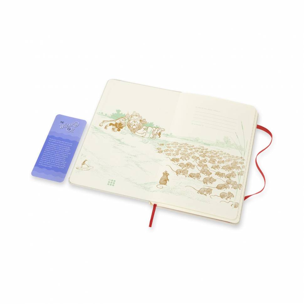 Средний блокнот Moleskine Wizard of OZ Поле Маков в линию Средний блокнот Moleskine Wizard of OZ Поле Маков в линию