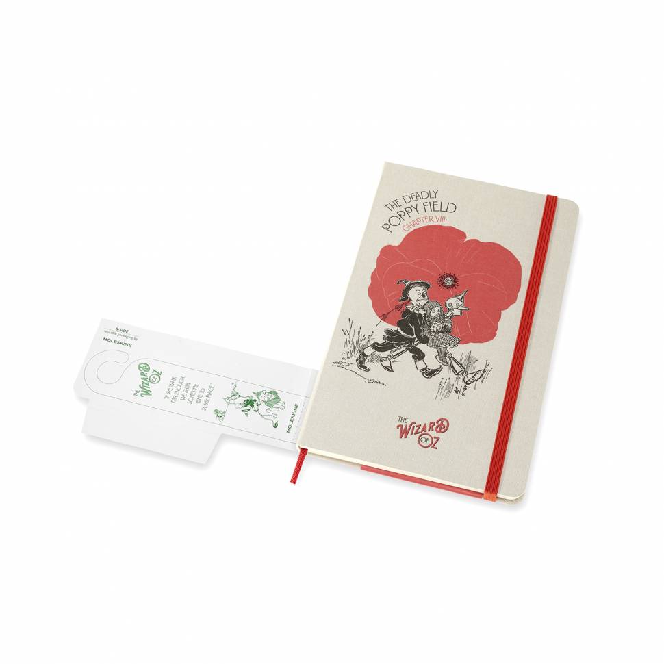 Средний блокнот Moleskine Wizard of OZ Поле Маков в линию Средний блокнот Moleskine Wizard of OZ Поле Маков в линию