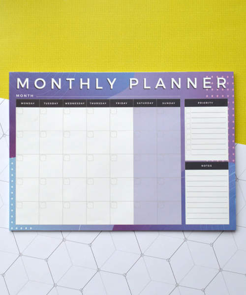 Настольный Планер Monthly Planner Фиолетовый