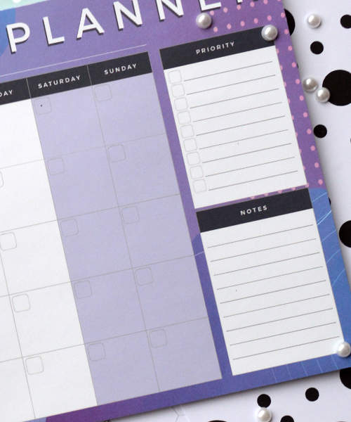 Настольный Планер Monthly Planner Фиолетовый
