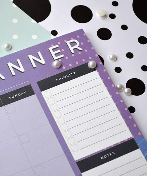 Настольный Планер Monthly Planner Фиолетовый