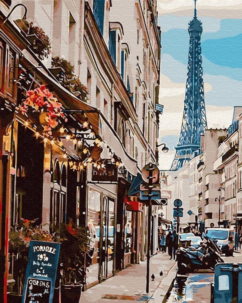 Картина по номерам Париж  40x50 см