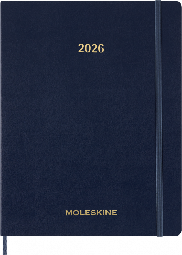 Еженедельник вертикальный Moleskine Essential 2026 XXL Сапфир