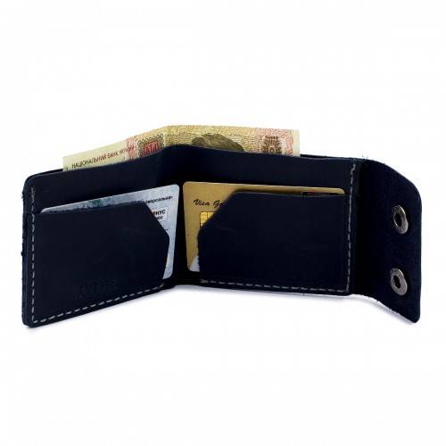 Портмоне на кнопках Black Brier Темно-синє