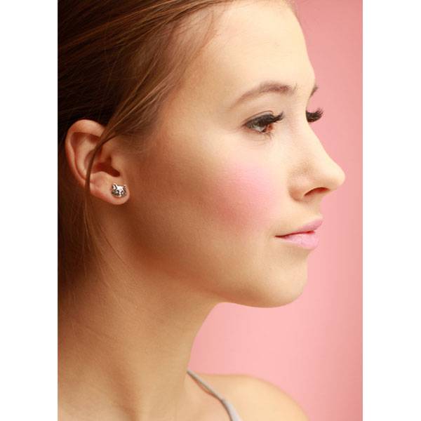 Сережки срібні парні Cote & Jeunot Єноти Великі