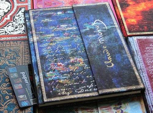 Большой блокнот Paperblanks Манускрипты Моне Лилии Чистые Листы