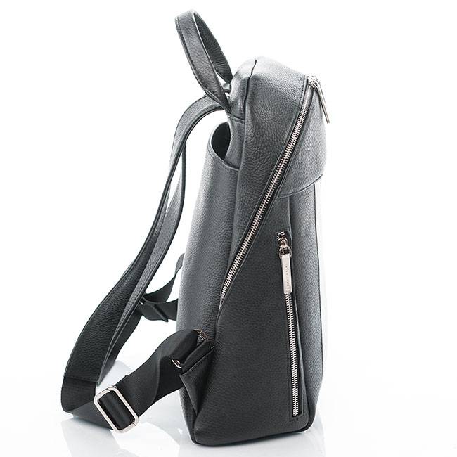 Рюкзак шкіряний Фіш 17 Yana Belyaeva Чорний