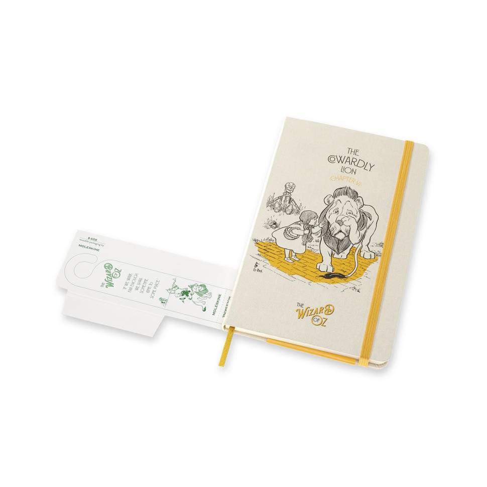 Средний блокнот Moleskine Wizard of OZ Лев чистые листы