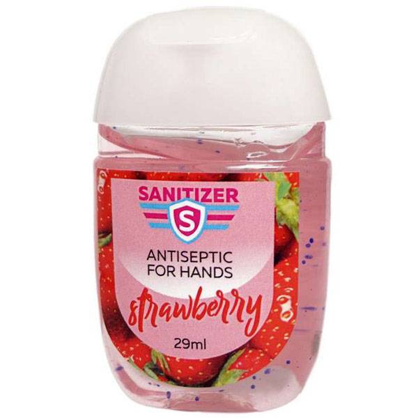 Гель-антисептик для рук Sanitizer Клубника 29 мл