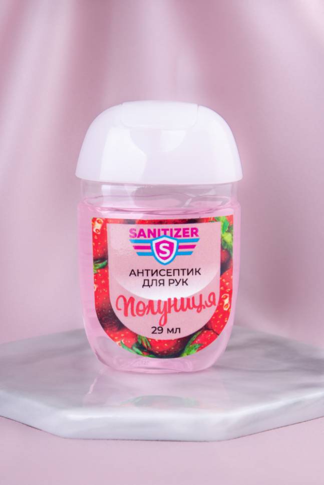 Гель-антисептик для рук Sanitizer Клубника 29 мл