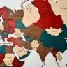 Деревянная карта мира Марсала 100 х 60 