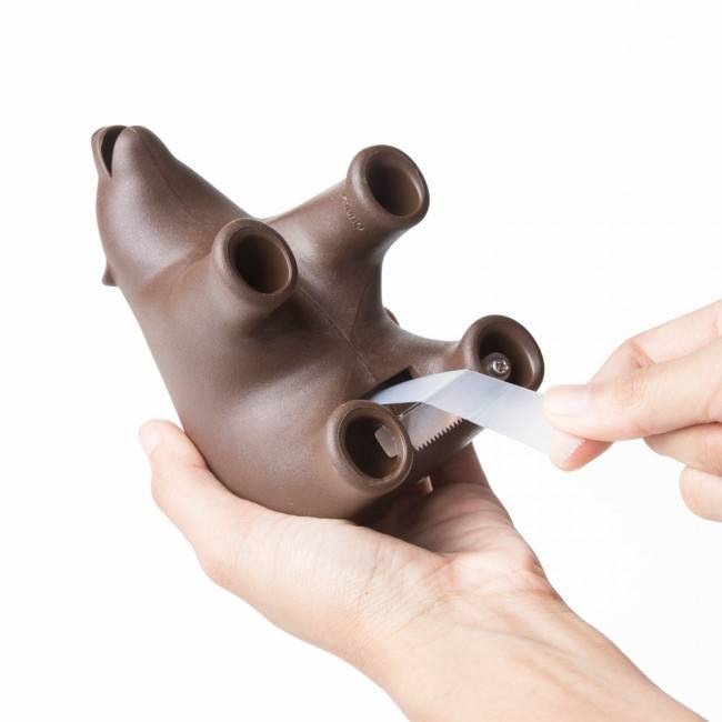 Диспенсер для скотча и скрепок Brown Bear Qualy Коричневый