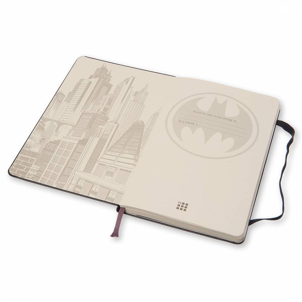 Середній блокнот Moleskine Batman чисті аркуші тверда обкладинка
