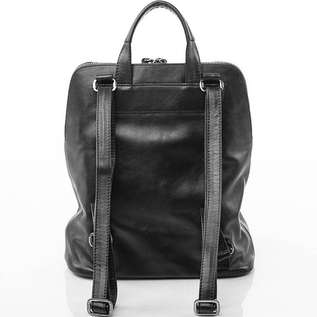 Рюкзак кожаный с бахромой Yana Belyaeva Черный