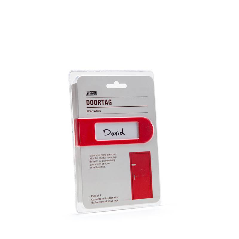 Дверная бирка Monkey Business Doortag Красная