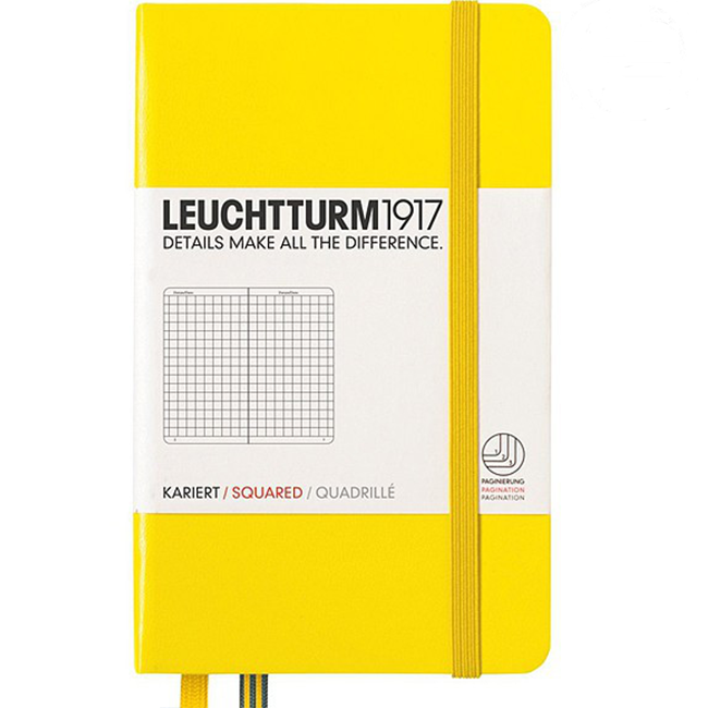Блокнот Leuchtturm1917 Кишеньковий Жовтий Клітка (344795)