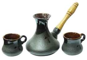 Набор турка и две чашки Восток керамика 400/100 мл