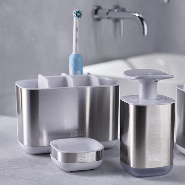 Організатор для зубних щіток Joseph Joseph Великий Сталь