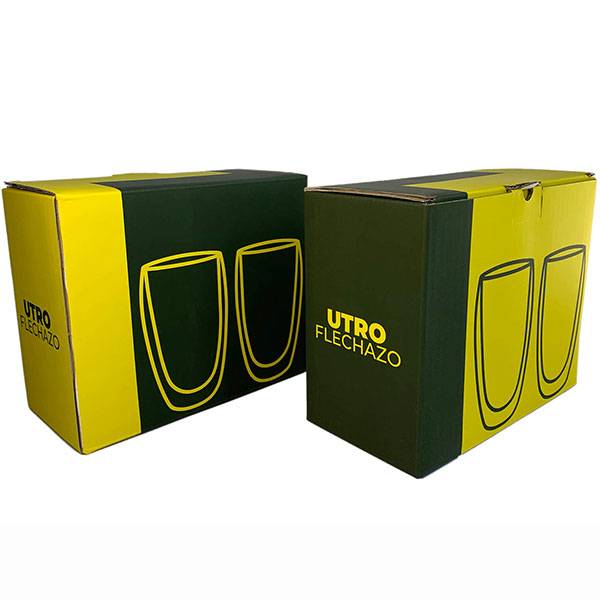 Набір склянок UTRO Flechazo 450 мл з подвійним дном 2 шт