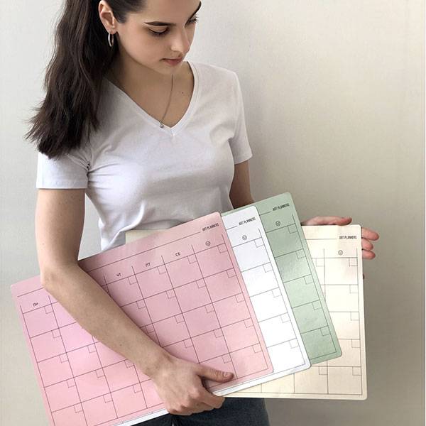 Многоразовый магнитный календарь на месяц Розовый Кварц