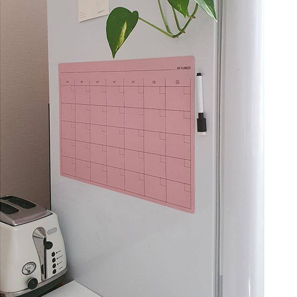 Многоразовый магнитный календарь на месяц Розовый Кварц