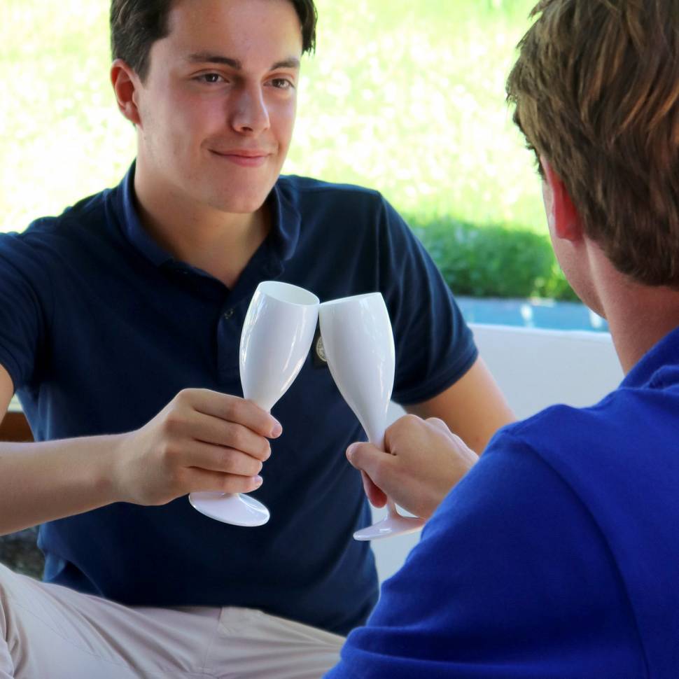 Бокал для шампанского Koziol Белый