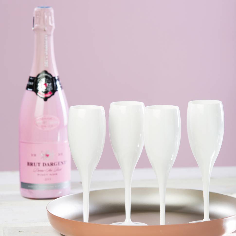 Бокал для шампанского Koziol Белый