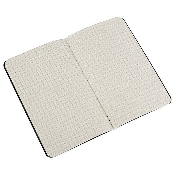Кишенькова зошит (3 шт) Moleskine Cahier чорна Клітка