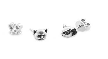 Сережки срібні Cote & Jeunot Миша і кіт Великі