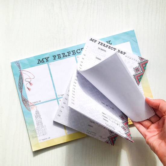 Відривний тижневик My Perfect Day Вишиванка A4 52 листа