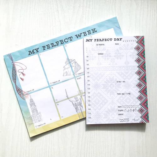 Відривний тижневик My Perfect Day Вишиванка A4 52 листа