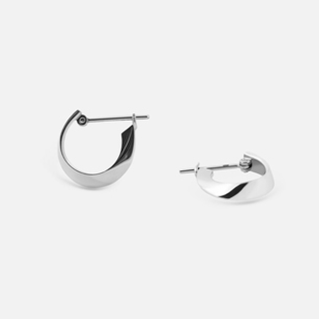 Узкие серьги из серебра Yastreb Эфир