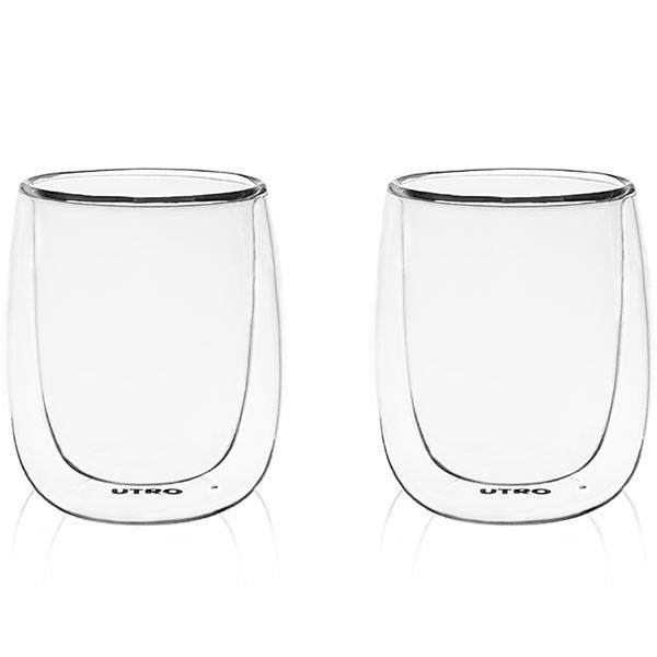 Набір склянок UTRO Hygge 200 мл з подвійним дном 2 шт