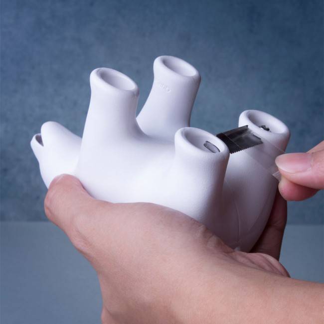 Диспенсер для скотча і скріпок Polar Bear Qualy Білий