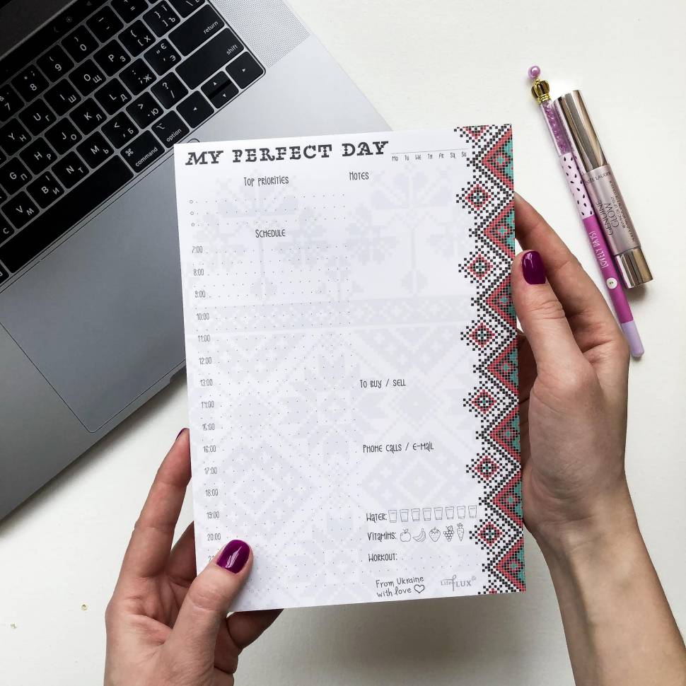 Отрывной ежедневник My Perfect Day Вышиванка A5 62 листа
