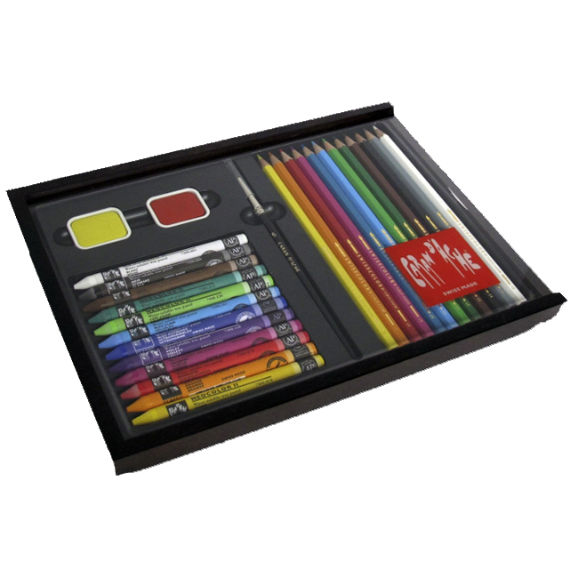 Набор Caran d'Ache Discovery Дерев. бокс 27 предметов