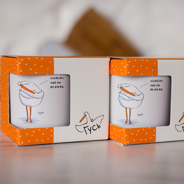 Чашка Gifty Гусь Абажаю 350 мл