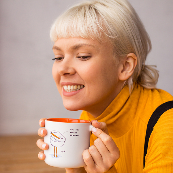 Чашка Gifty Гусь Абажаю 350 мл