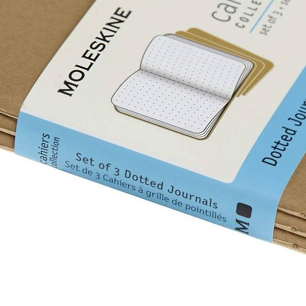 Карманный Блокнот Moleskine Cahier (3 шт) Точка Бежевый