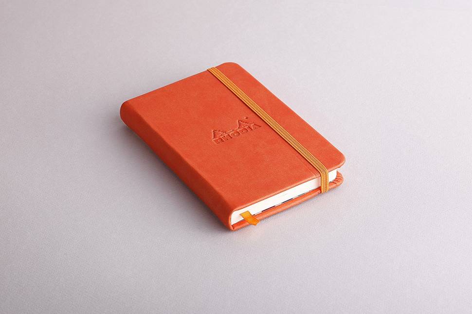 Блокнот Rhodia Rhodiarama мандарин А5 в линию